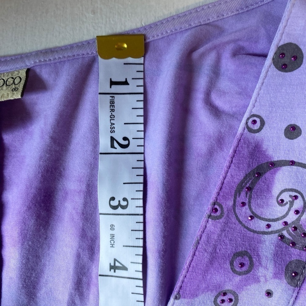 Bambooco Blue and Purple Tie Dye Midi Dress with Embellishments - Picture 12 of 14